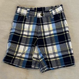 Janie and Jack plaid twill shorts
